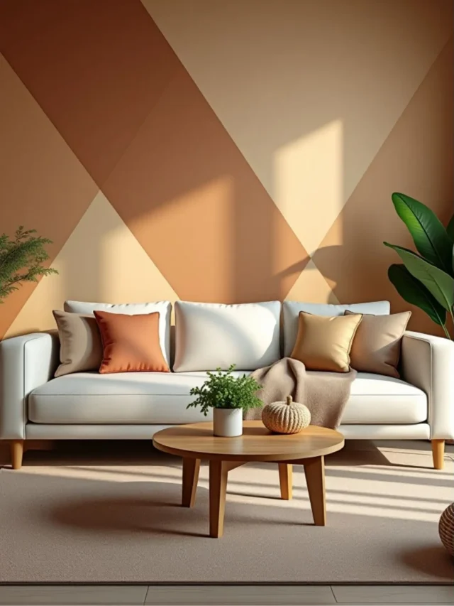 DIY geometric wall decor