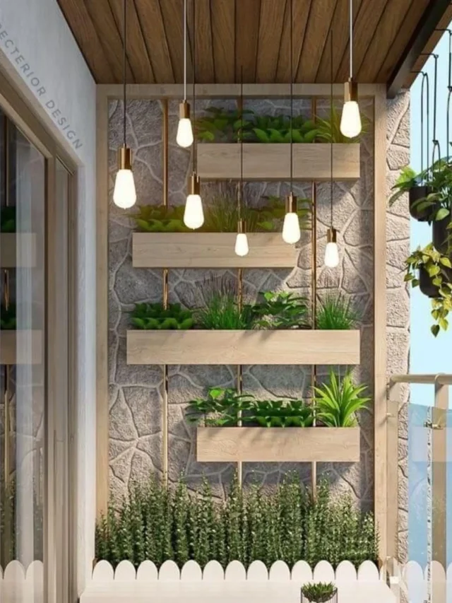 Planter wall design for the balcony
